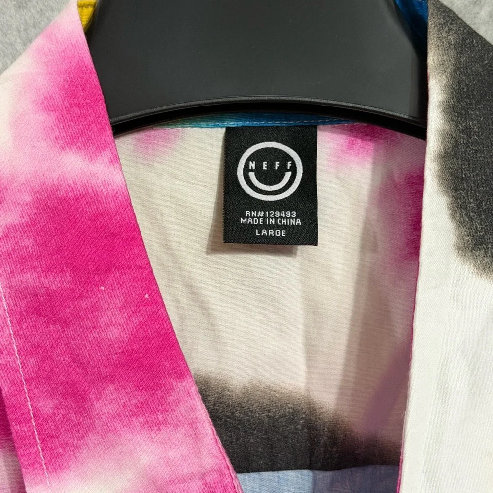 Neff Black and White Tie-Dye Shirt - Picture 2 of 4